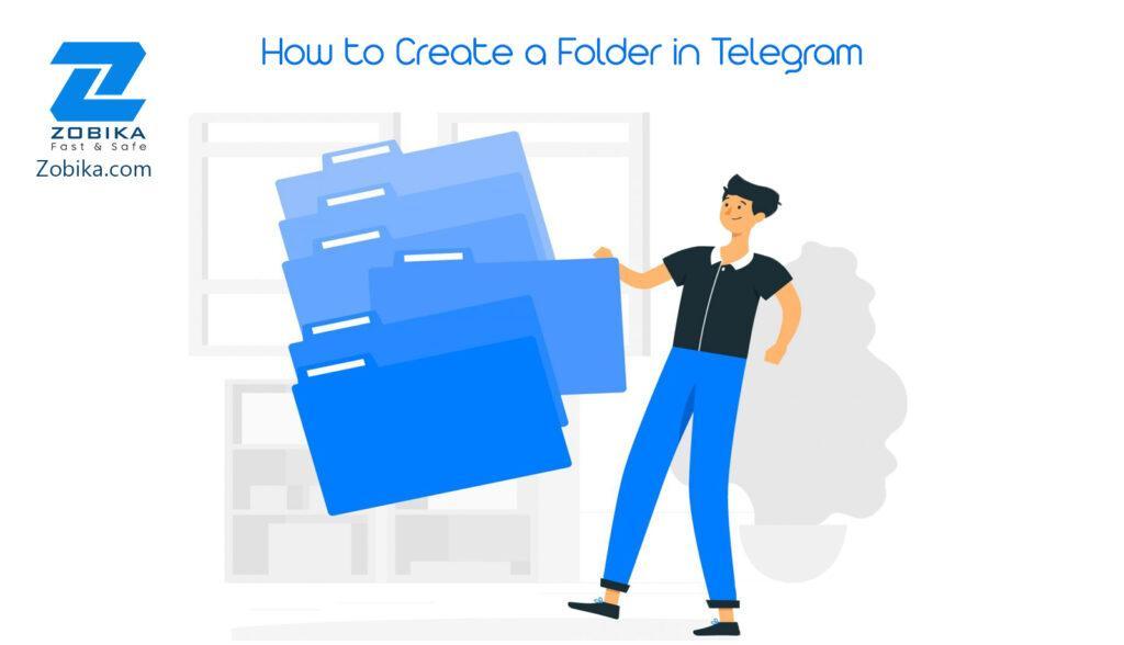 how to create folder in telegram