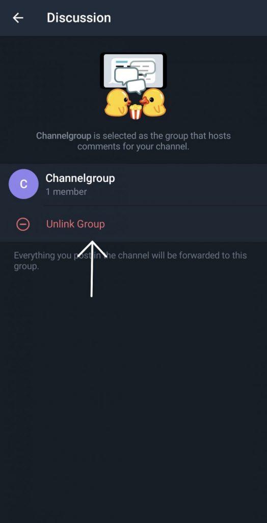 How to Disable Telegram Discussion?