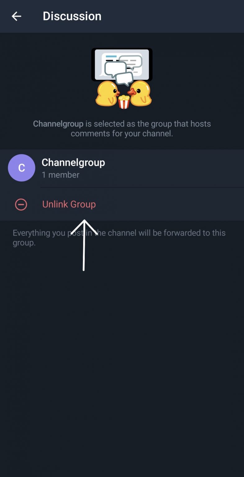 how to disable comments on telegram channel