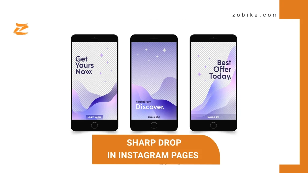 sharp drop in Instagram pages